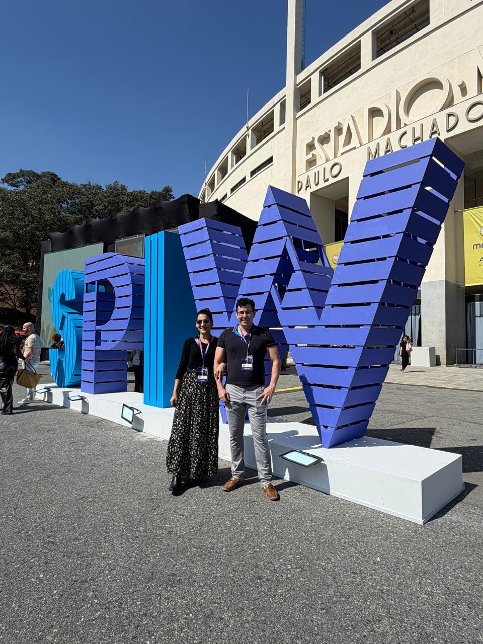 André Borges e Aline Xavier na São Paulo Innovation Week